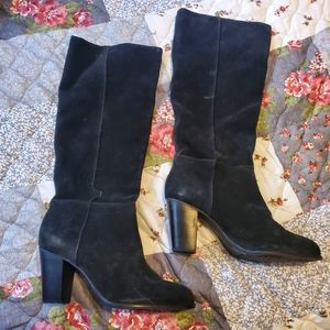 Antonia Melani Binx brushed leather boots sz 7 5 Black